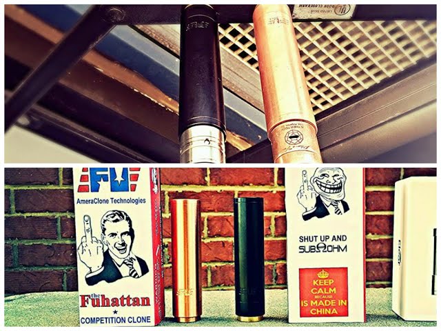 Ameravape Manhattan vs. Ameraclone FUhattan- Battle of Shiny TUBES! VapingwithTwisted420