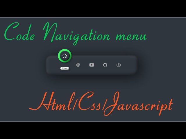 How To Create Navigation With Html/Css/Javascript - Code Tutorials