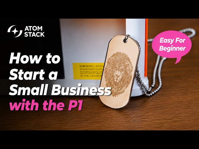 How to Start a Small Business with the P1 | Beginner-Friendly Metal Necklace Engraving Tutorial