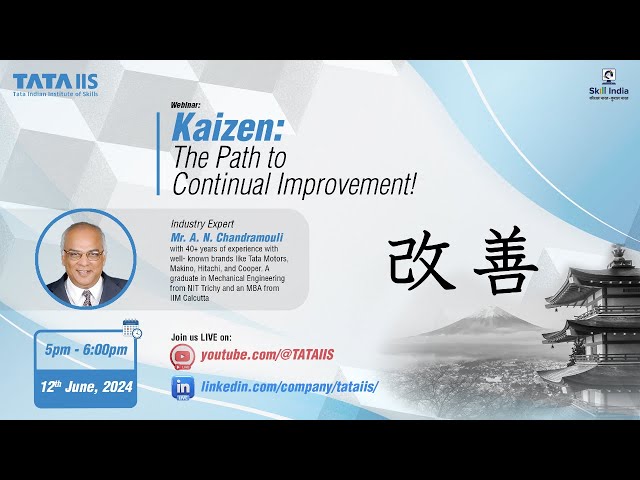 Webinar; Kaizen - Continual improvement- Concept and Implementation