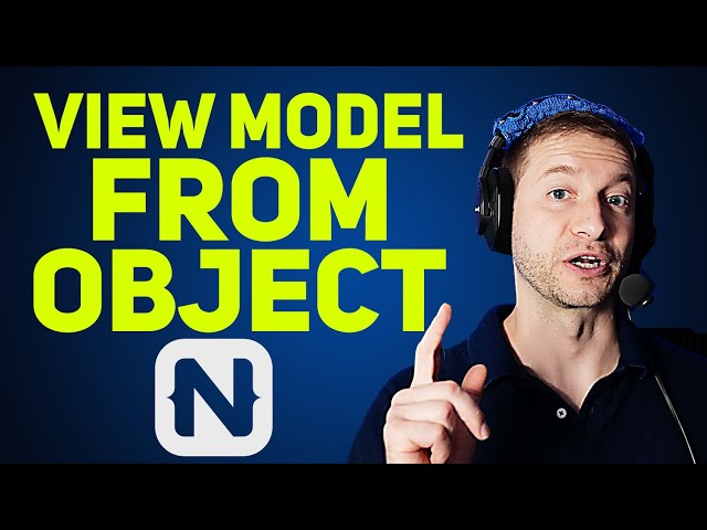 View Model from Object in NativeScript