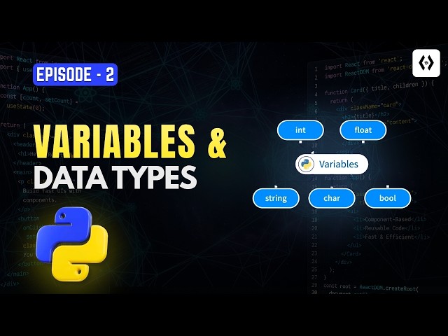 Python Variables & Data Types Tutorial 2025 | Python for Beginners  (Episode 2)