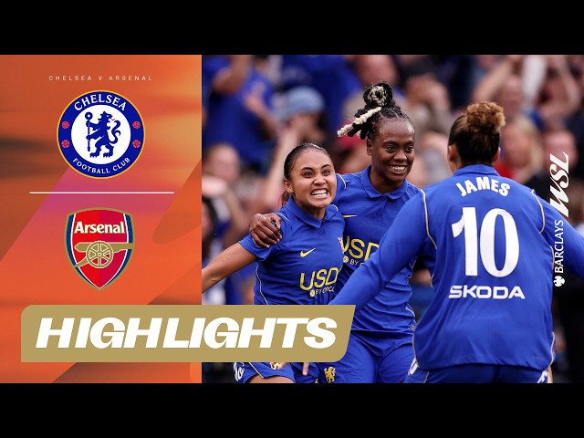 Thompson Seals Derby Victory! | Chelsea v Arsenal Highlights | Barclays WSL 25/26