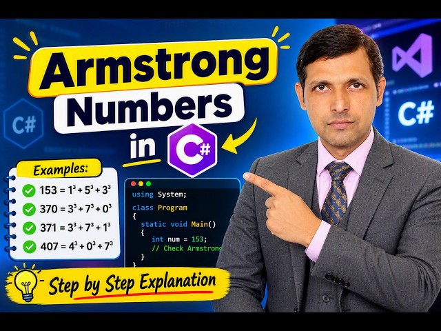 Armstrong Number in C# 🔥 | C# Coding Interview Question-Part-12