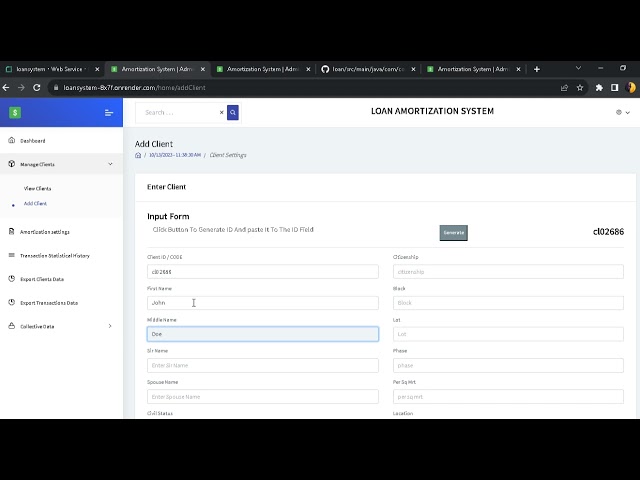 add client 01