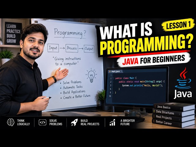 🚀 What is Programming? | Java Full Course for Beginners | Lesson 1