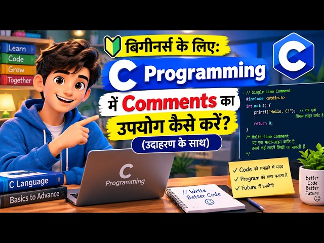 5)  बिगीनर्स के लिए: C Programming में Comments का उपयोग कैसे करें? (उदाहरण के साथ)