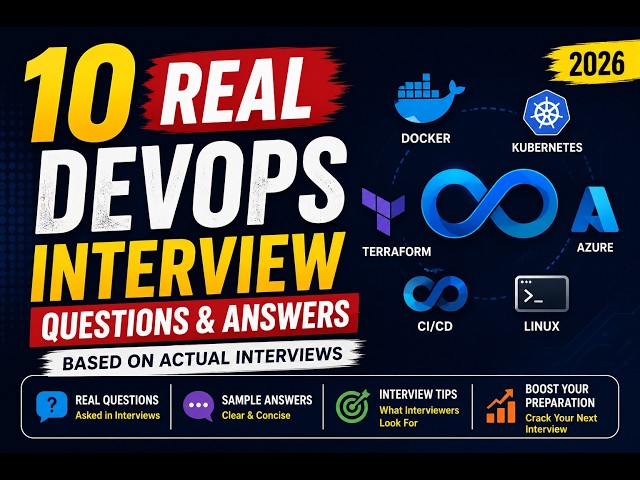 Top 10 DevOps Interview Questions & Answers | Must-Prepare for 2026 Interviews