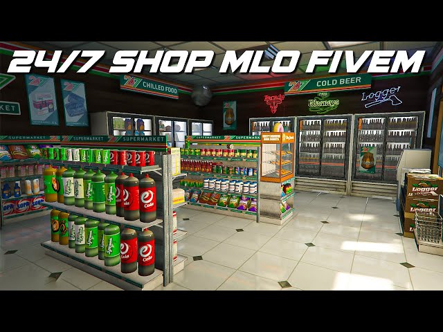 Free 24/7 Shop MLO Fivem | Retextured 24/7 Supermarket Mlo