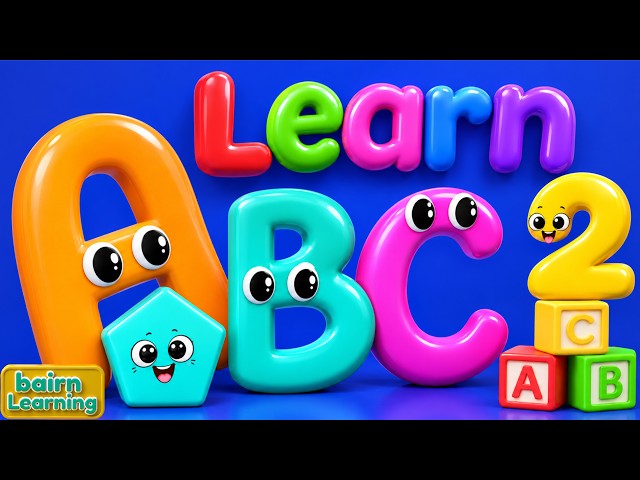 Preschool Learning Videos For 5 Year Olds | ABCs, 123s Shapes, and Colors Song