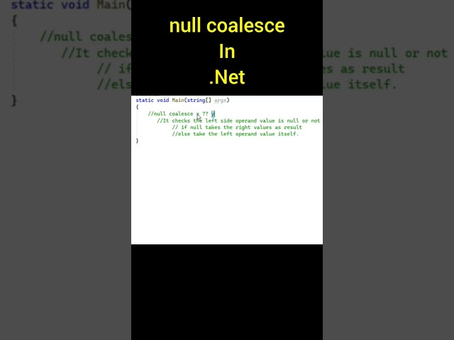 null coalesce In #dotnet - #telugu #techboxtounbox