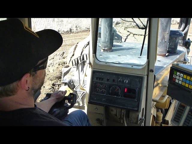 Inside the CAT D11R | Rolling dirt & pushing a lift on...