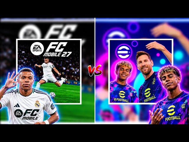 EA SPORTS FC Mobile 27 Vs eFootball Mobile 2027 ▪︎ FULL Comparison – Graphics, Animations & Gameplay