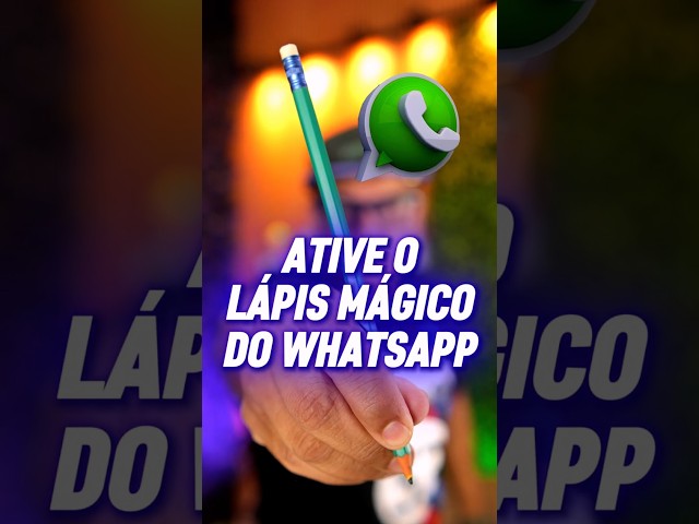 WhatsApp Tips - How to ENABLE the MAGIC PENCIL on WhatsApp!