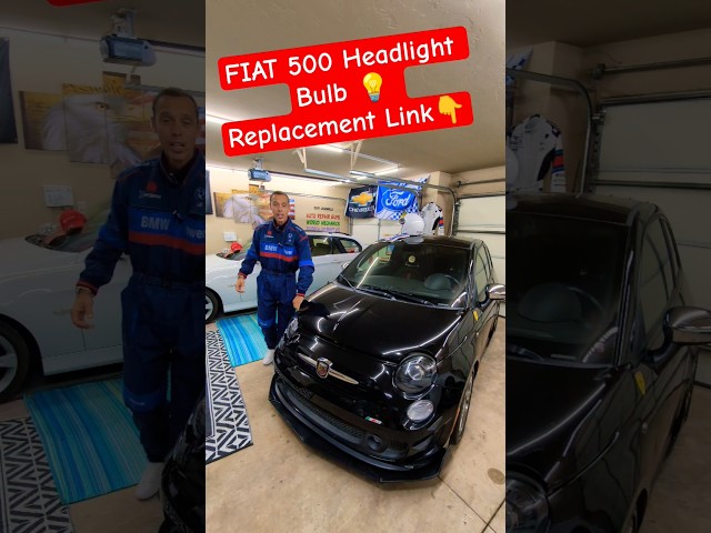 Link👉FIAT 500 Headlight Bulb 💡 Replacement 👉 #fiat #fiat500 #hradligjtbulb #easy #help  #mechanic