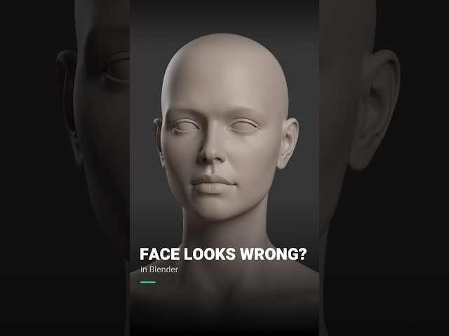 How to Fix Face Proportions in Blender | 3D Head Sculpting