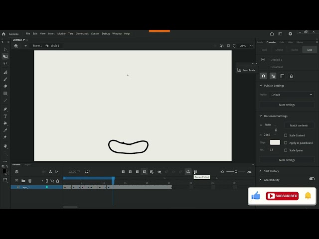 🎨 How to Animate a Bouncing Ball & Turn It Into a Lively Character | Adobe Animate Tutorial PART 1