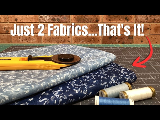 Make a Quilt with Only 2 Fabrics & One Block