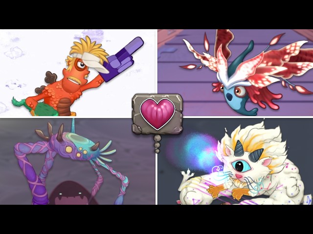 Vawk, bbdek$tr, Rare Pentumbra & Epic Cataliszt - All Animations & Breeding (My Singing Monsters)