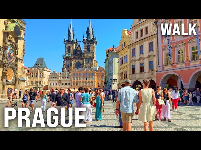 PRAGUE Walking Tour 2025 for Big TVs | 4K 60fps City Walk Through the Capital of the Czech Republic