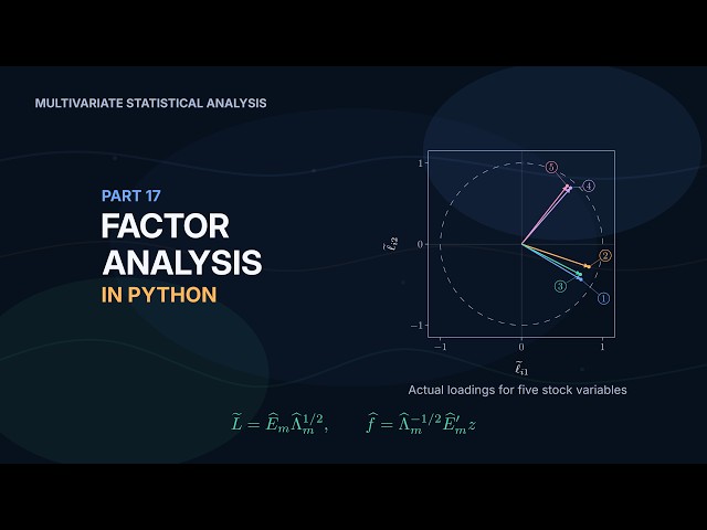 Factor Analysis in Python | Multivariate Statistical Analysis (Part 17)