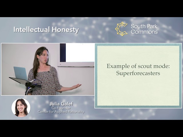 Intellectual Honesty with Julia Galef, Center for Applied Rationality