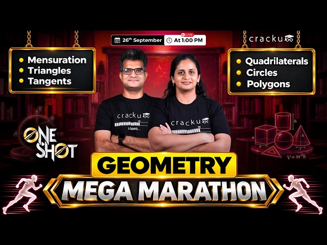 CAT 2026: Geometry One Shot Mega Marathon | CAT Quant Preparation by Maruti Sir & Sayali Ma’am