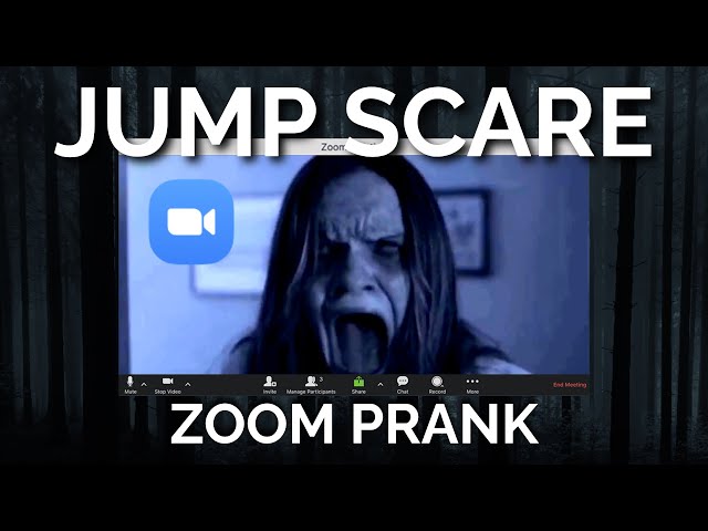 How to Make a JUMP SCARE Virtual Background (Zoom Video Prank!)