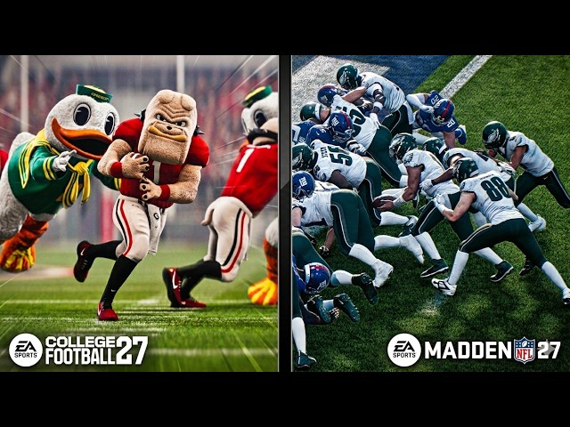 We Just Got a Bunch of New GAMEPLAY LEAKS of College Football 27 & Madden NFL 27!?