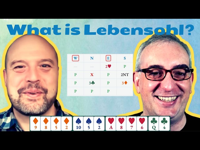 What is Lebensohl in bridge? - with Adam Parrish