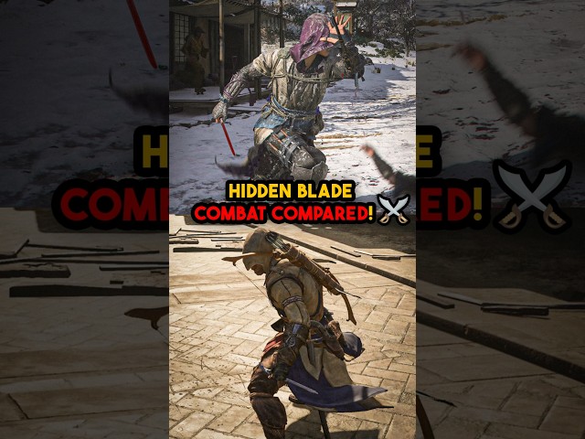 Assassin's Creed Shadows Hidden Blade Combat vs Assassin's Creed 3