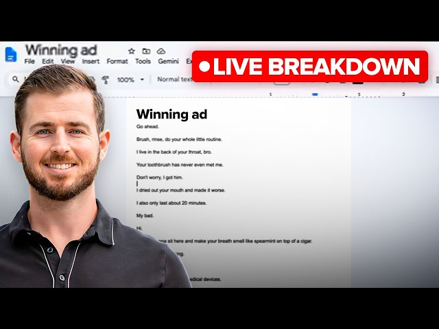 LIVE break down down of a winning ad (test this ASAP!)