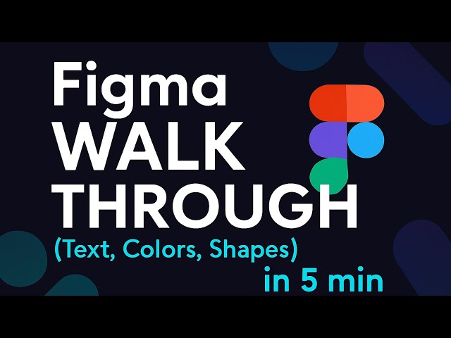 Figma Walkthrough || Text, Colors & Shapes in 5min⌛️