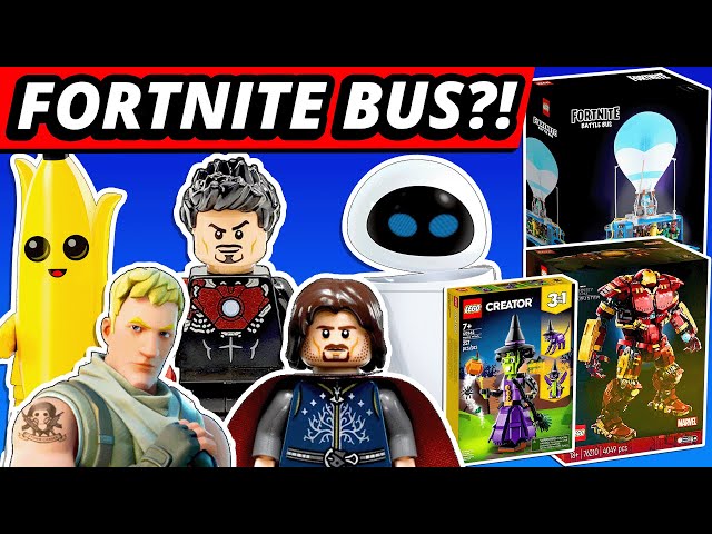 LEGO NEWS! Fortnite Battle Bus? Hulkbuster Reveal! 2023 Modular! LOTR! Disney 100 Years! Target Vote