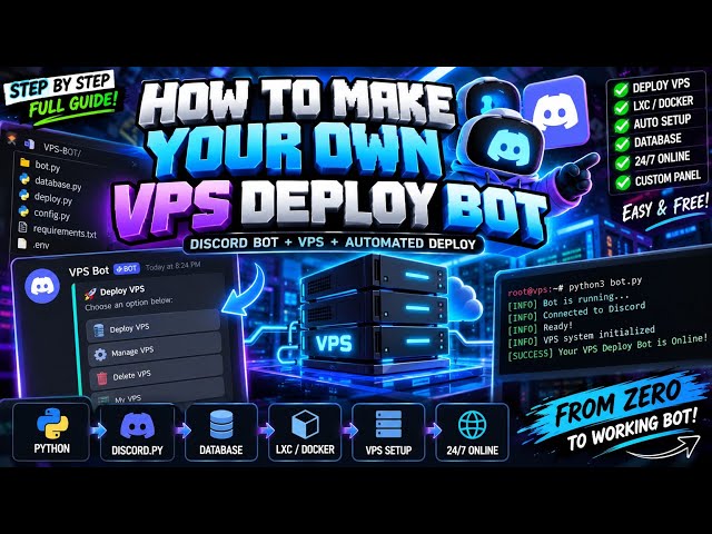 🚀 How to Make Your Own VPS Deploy Bot | Full Tutorial!