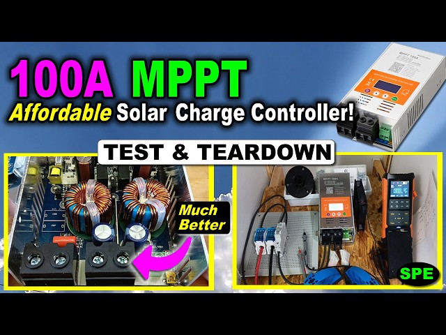 New Affordable 100 Amp MPPT Solar Charge Controller - MakeSkyBlue updated design test and #review