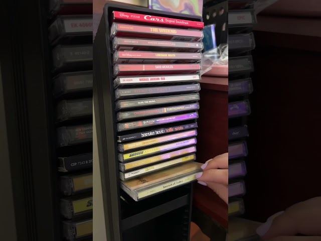 reorganizing my cd collection!💽 ✨ #cd #cdcollection #asmr