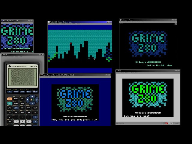 Grime Z80 - Ep5... Titlescreen and gameover animations!