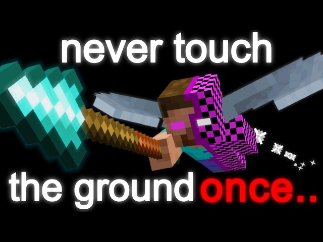 Can you beat Minecraft without EVER Touching the Ground? (Elytra Only)