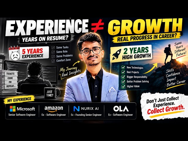 5 Years of Experience ≠ 5 Years of Growth | What Actually Matters in Your Career