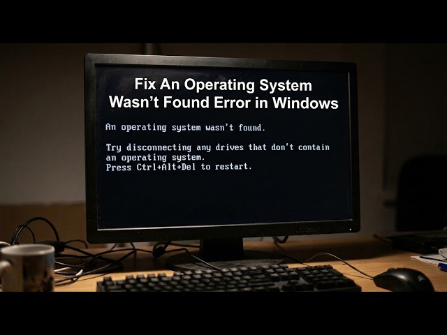How to Fix An Operating System Wasn’t Found Error in Windows