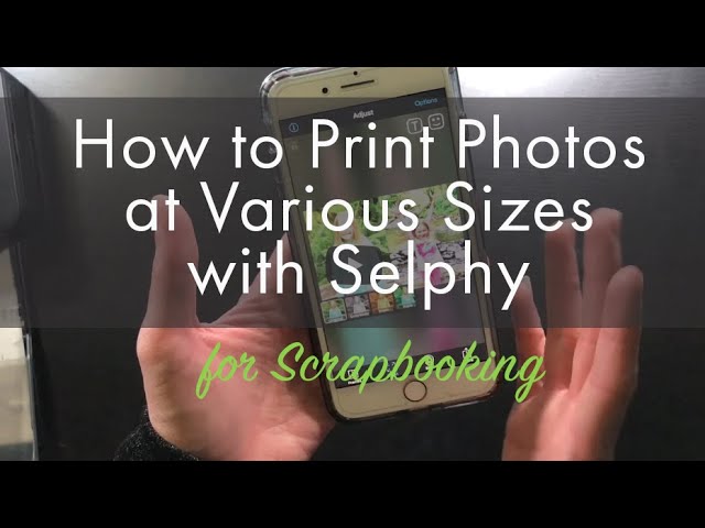 How to Print Different Size Photos for Scrapbooking & Project Life With Canon Selphy Photo Printer