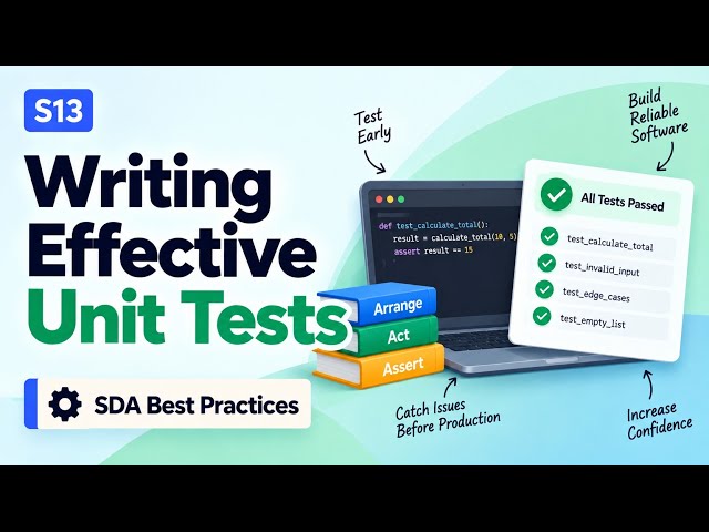 S13 | Writing Effective Unit Tests | SDA Best Practices | Uplatz