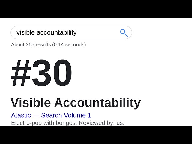Visible Accountability: Anonymous Brands Don't Get Trusted | Daily SEO Song #30