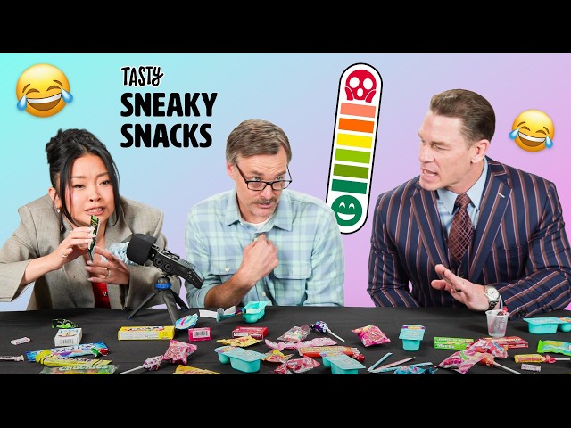 Coyote Vs Acme Cast Tries To Snack Silently Ft. Lana Condor, John Cena, Will Forte