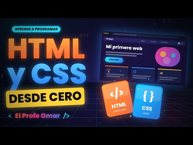 Aprende HTML y CSS DESDE CERO 🚀 Crea tu primera página web (Fácil y rápido)