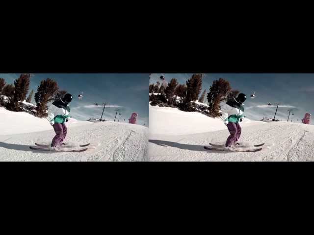 GoPro 3D Skiing   Snowboarding in Mammoth