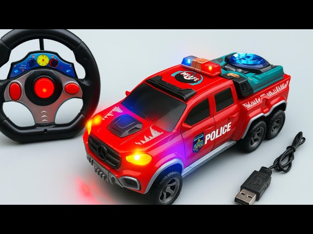 [ASMR Unboxing] INSANE RC Sword Flying – Police Car, Fire Truck, School Bus & DJ Car | ASMR Video