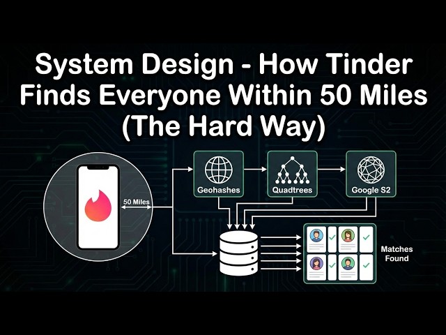 System Design - How Tinder Finds Everyone Within 50 Miles (The Hard Way)