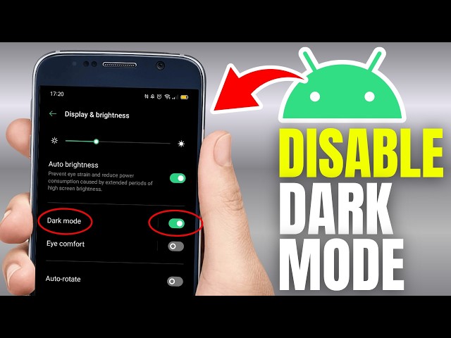 How To Disable Dark Mode On Android Phone - Step By Step